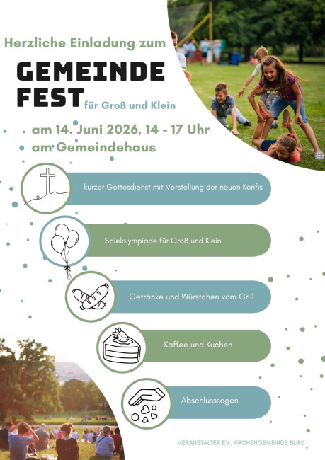 Gemeindefest Kirchengemeinde Burk